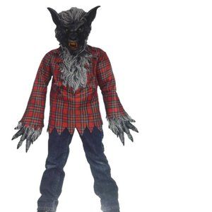 Boys Child WEREWOLF Halloween Costume Size Large 12/14 Big Bad Wolf NWT